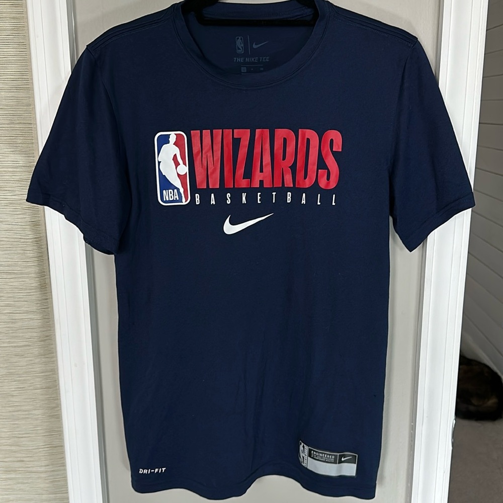 Nike NBA Authentics Washington Wizards Dri-Fit Short Sleeve T-Shirt Size Small
